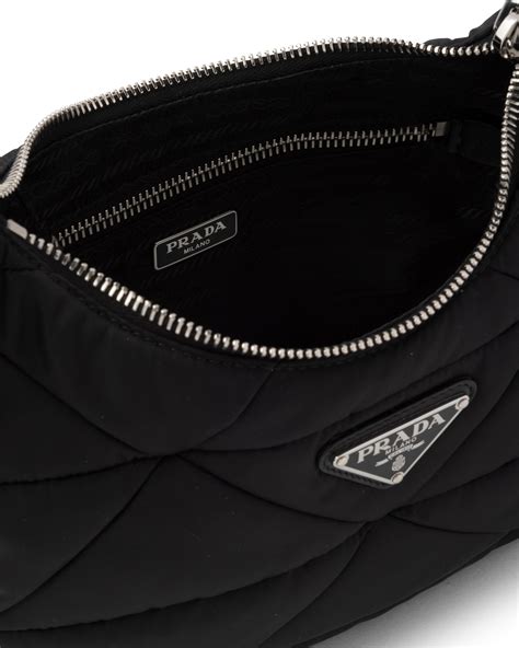 prada nylon shoulder bag with pouch